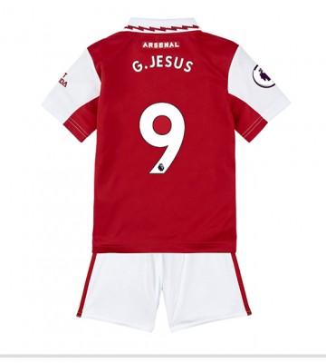 Arsenal Gabriel Jesus #9 Hjemmedraktsett Barn 2022-23 Kortermet (+ Korte bukser)